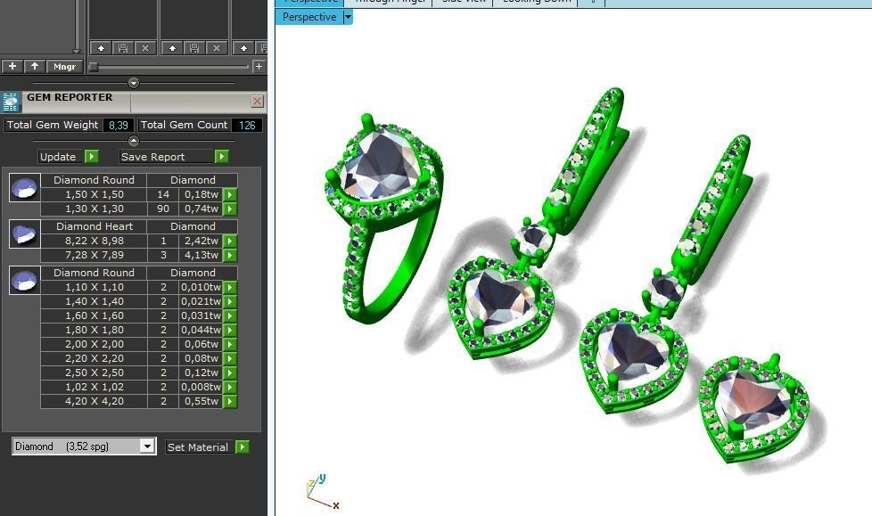 Earrings ring 133 3D print model_6