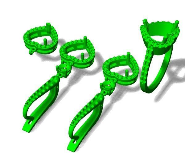 Earrings ring 133 3D print model_5