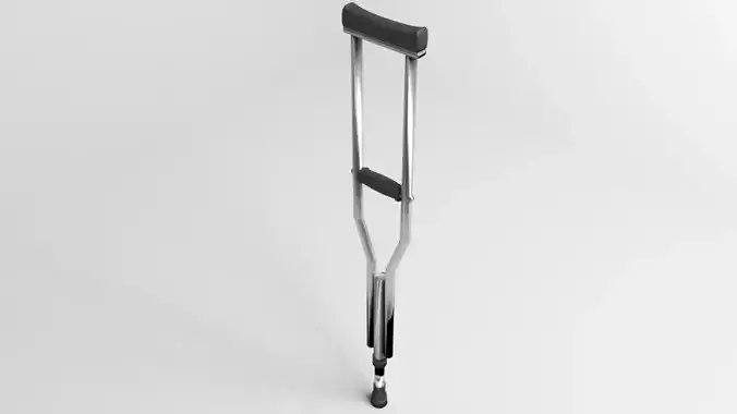 Walking Crutch - Axillary 3D model