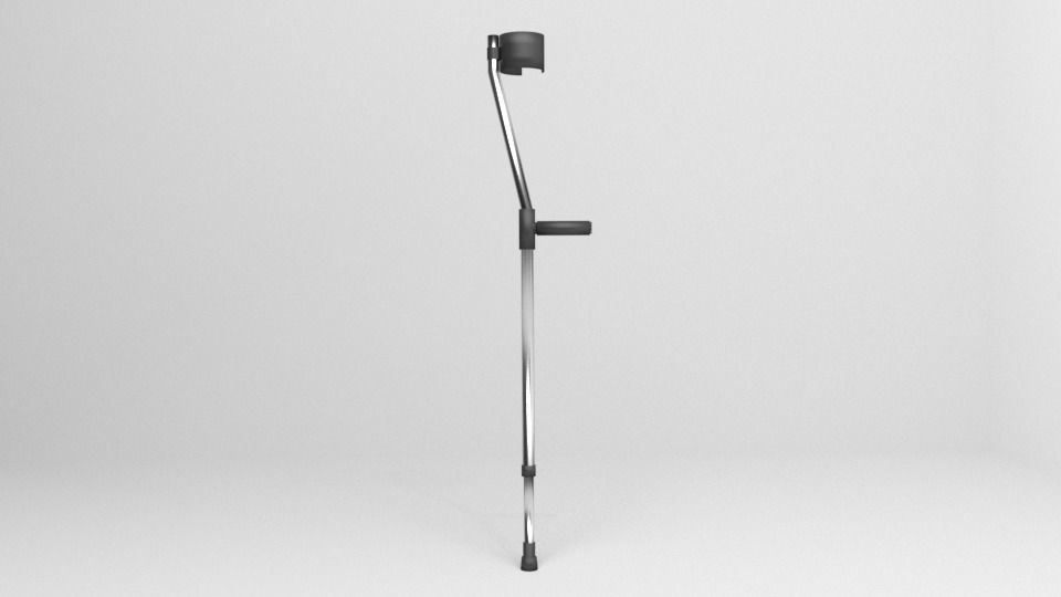 Walking Crutch - Elbow 3D model_1