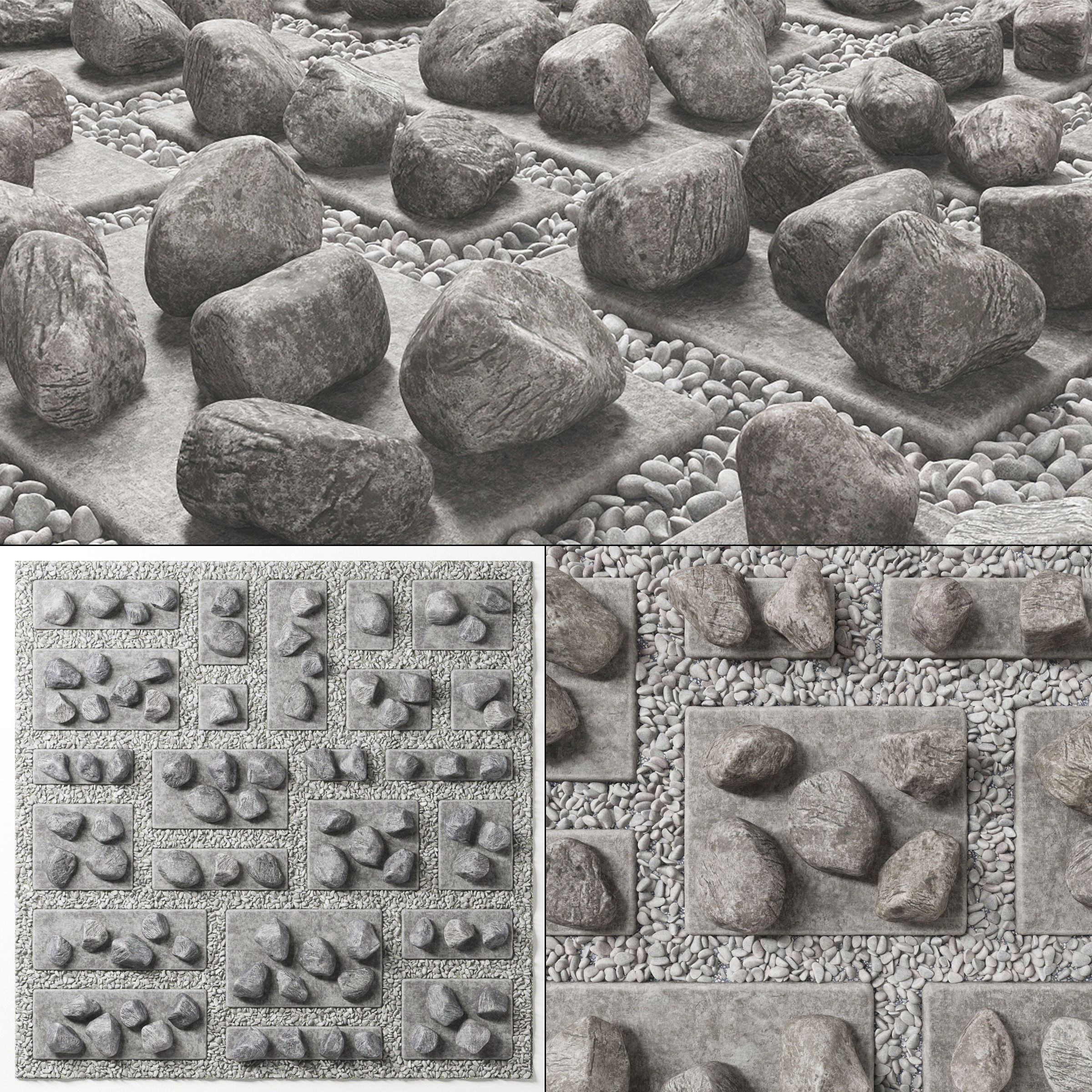 Flowerbed street decor stone n3