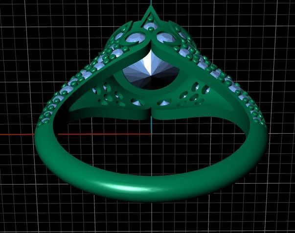 Beautiful ring 105 3D print model_2
