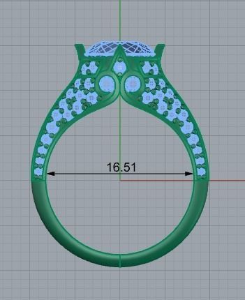 Beautiful ring 105 3D print model_5
