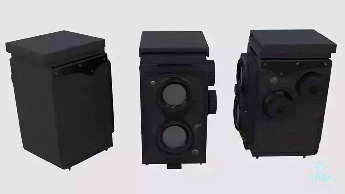 Camera retro Free low-poly 3D model