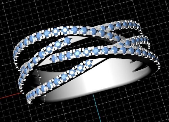 Female ring 255 3D print model_3