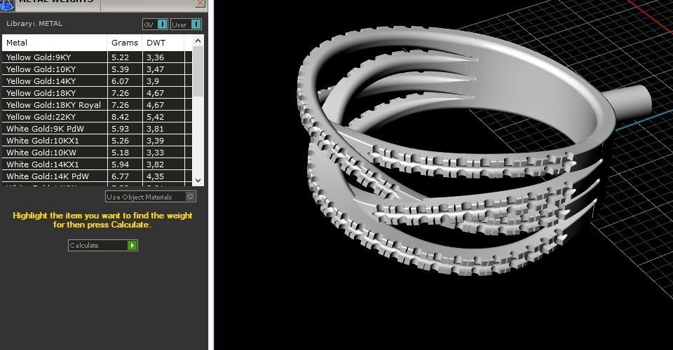 Female ring 255 3D print model_1