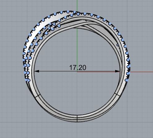 Female ring 255 3D print model_4