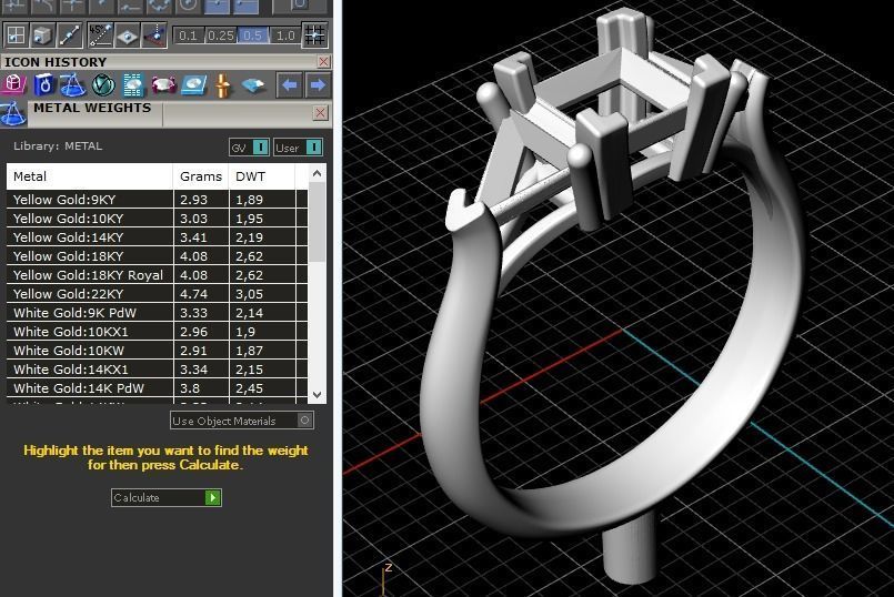 Female ring 250 3D print model_6