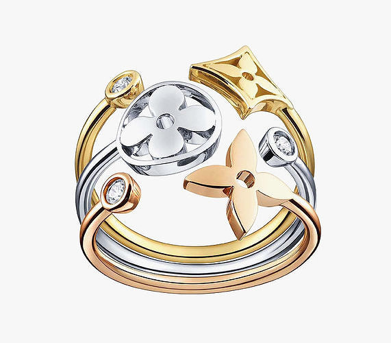 190 Louis    Monogram Idylle  Jewellery Mag 3D print model