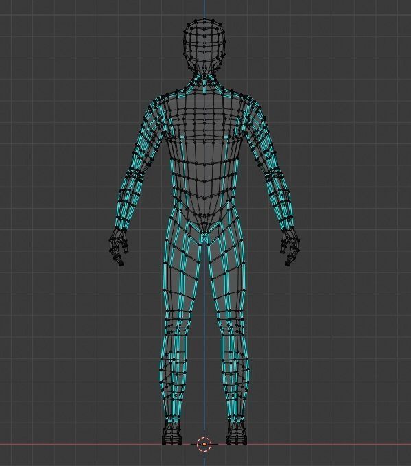 3D low poly male character Free 3D model_2