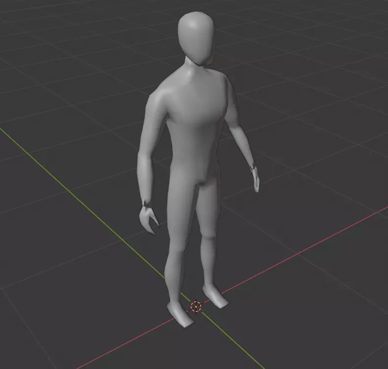 3D low poly male character Free 3D model_0
