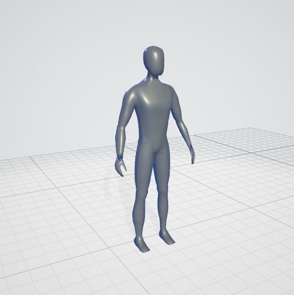 3D low poly male character Free 3D model_6