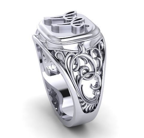 Man ring A A  174 3D print model_2