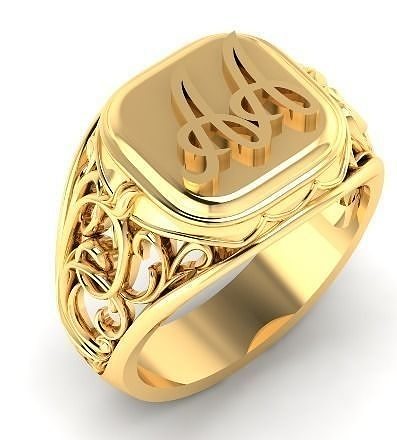 Man ring A A  174 3D print model