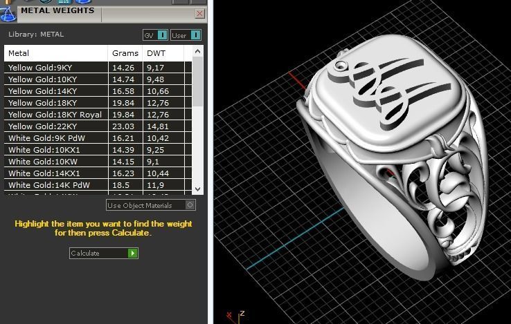 Man ring A A  174 3D print model_5