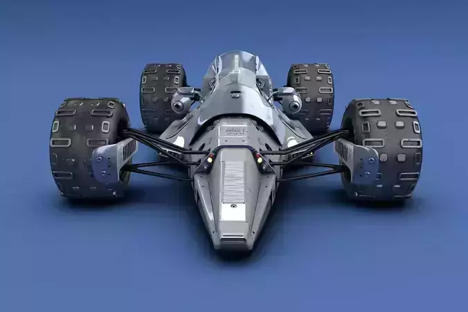 Futuristic F1 Racer 3D model