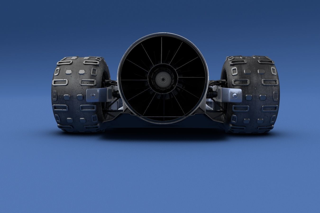 Futuristic F1 Racer 3D model_2
