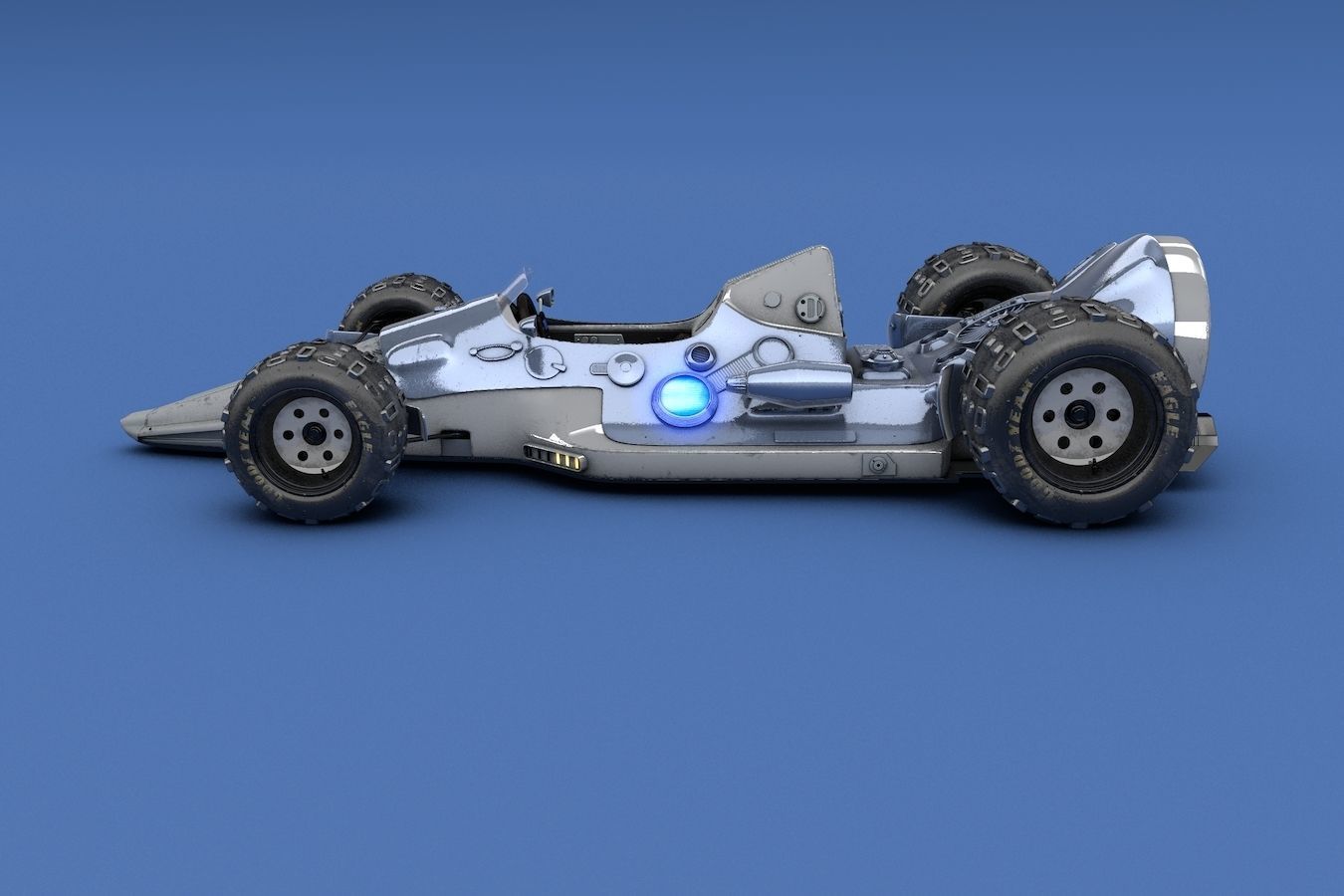 Futuristic F1 Racer 3D model_1