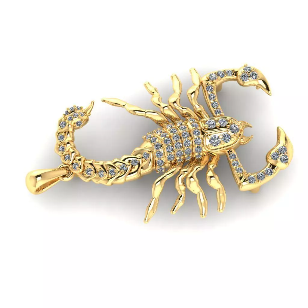 Bendant scorpion 171 3D print model_0