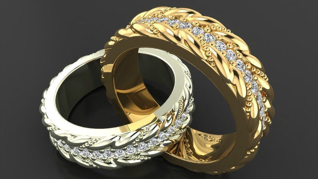 Beautiful ring 165 3D print model_7