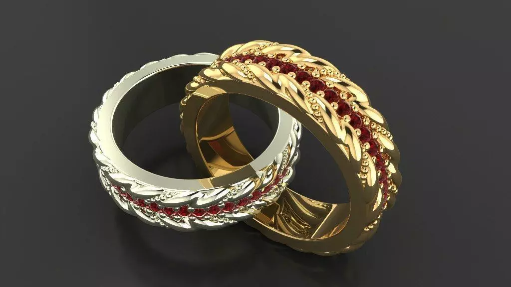 Beautiful ring 165 3D print model_0