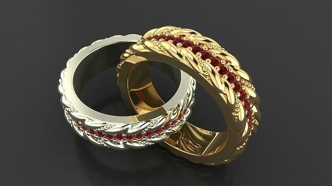 Beautiful ring 165 3D print model