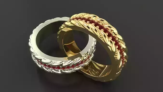 Beautiful ring 165 3D print model
