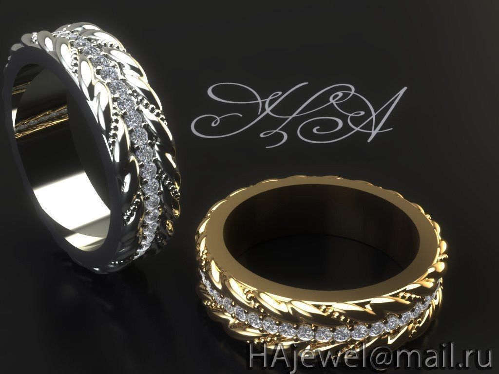 Beautiful ring 165 3D print model_6