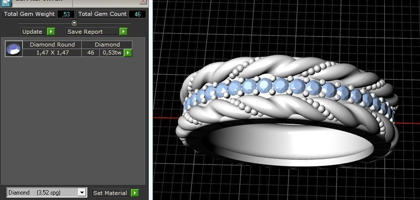 Beautiful ring 165 3D print model_4