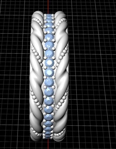 Beautiful ring 165 3D print model_5