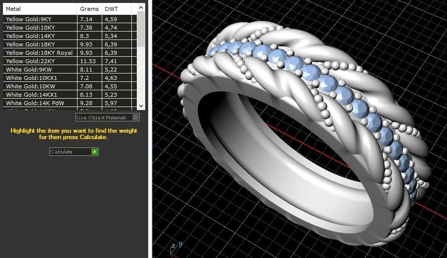 Beautiful ring 165 3D print model_3
