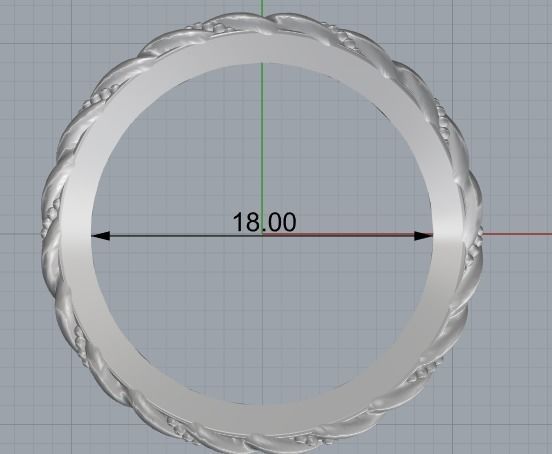 Beautiful ring 165 3D print model_1