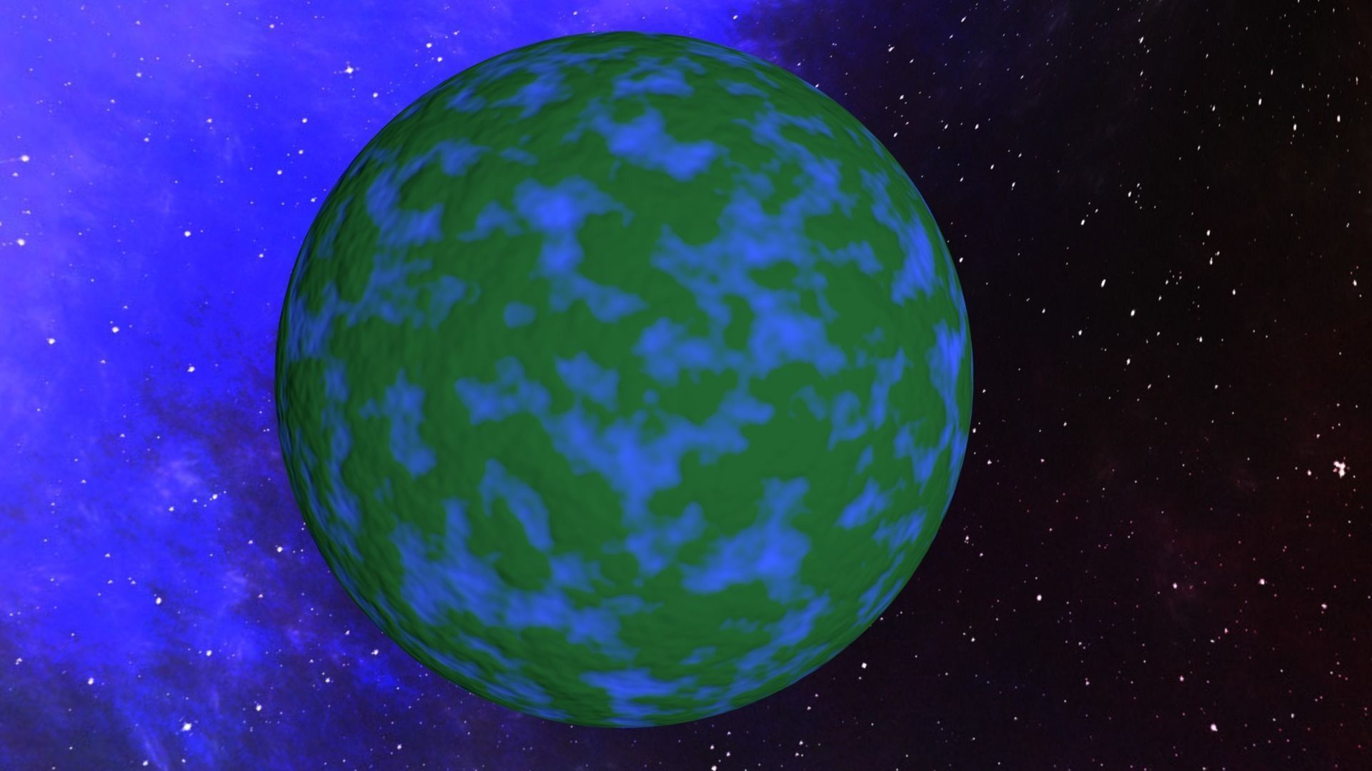 Planet 4 in space 3D model_2