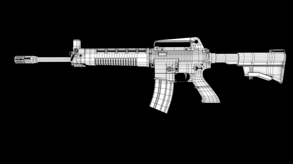 T91 Assault Rifle 3D model_10