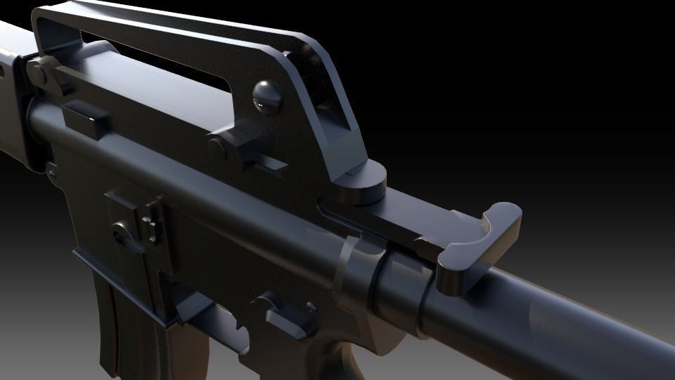T91 Assault Rifle 3D model_3