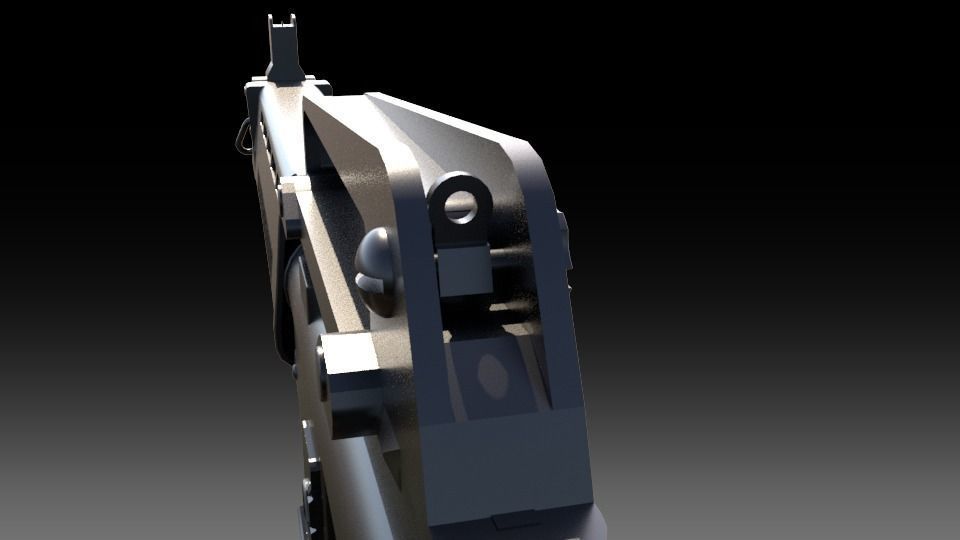 T91 Assault Rifle 3D model_7