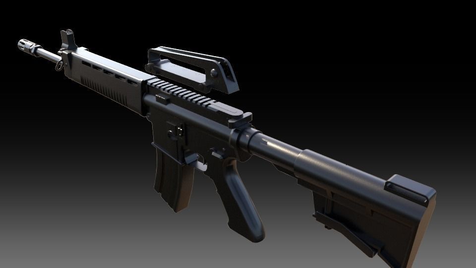 T91 Assault Rifle 3D model_5