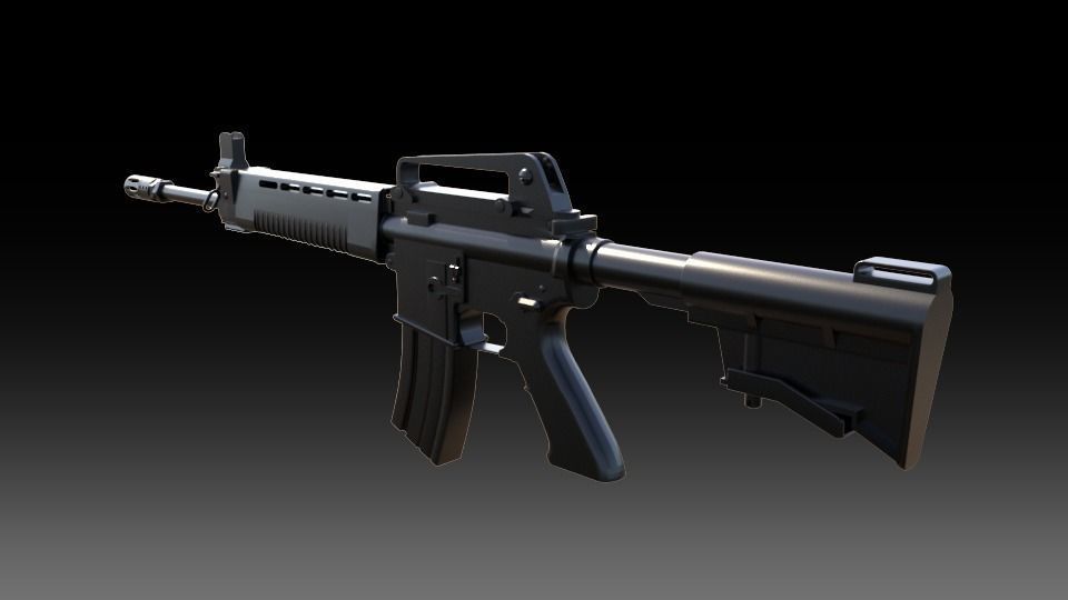 T91 Assault Rifle 3D model_1