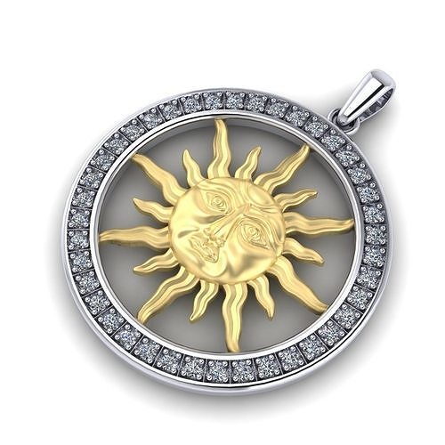 219  Pendant sun 3D print model