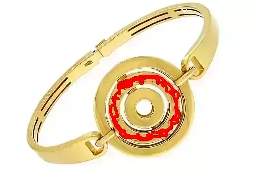 216Bracelet gold plated bracelet with enamel