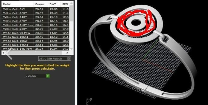 216Bracelet gold plated bracelet with enamel 3D print model_7