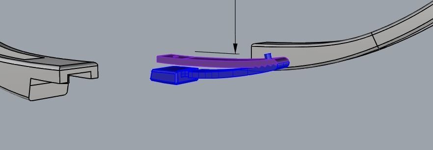 216Bracelet gold plated bracelet with enamel 3D print model_3