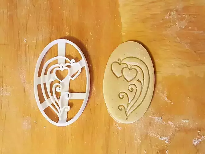Blossom hearts cookie cutter