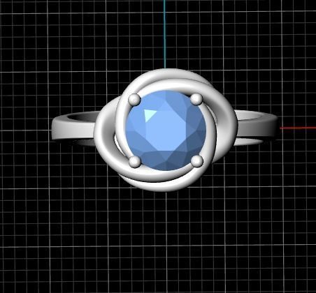 Female ring 289 3D print model_6