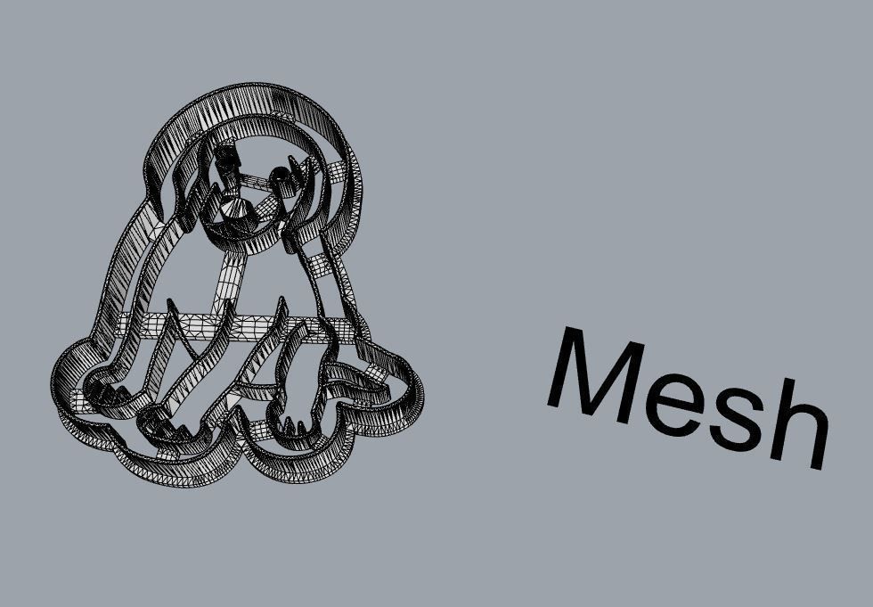 Labrador dog cookie cutter 3D print model_4