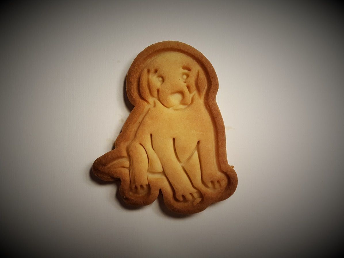 Labrador dog cookie cutter 3D print model_3