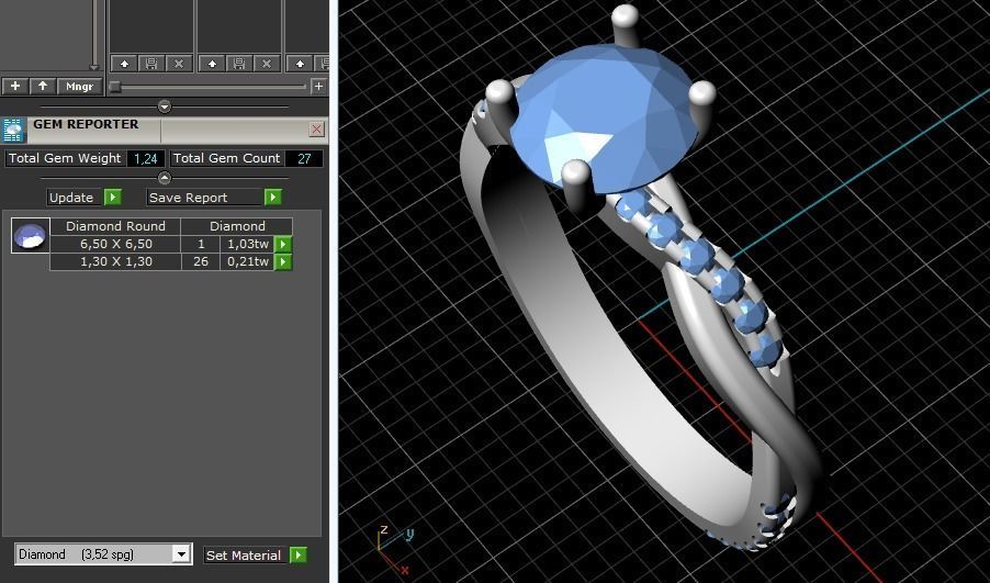 Rings 286 3D print model_2