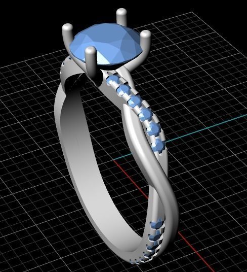 Rings 286 3D print model_3