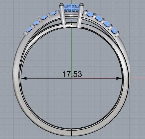  Womens ring 3D print model_5