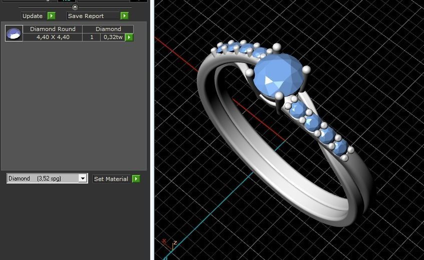  Womens ring 3D print model_1